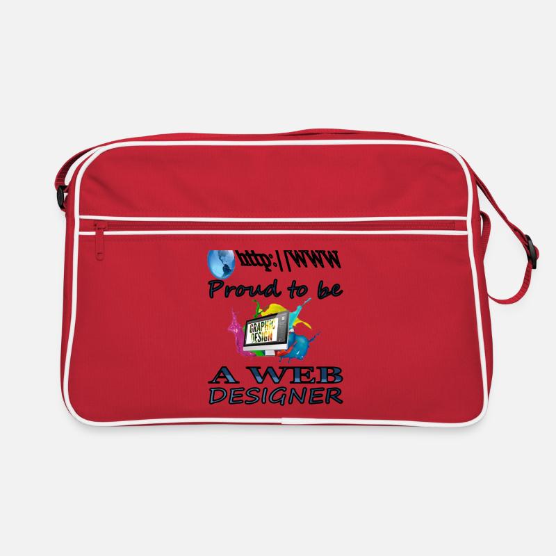 Ich bin Web designer Web-Entwickler Geschenkidee Retro Tasche