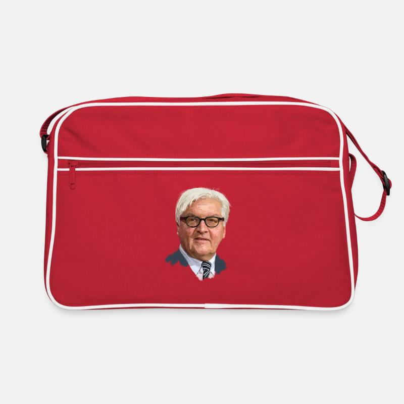 Frank-Walter Steinmeier - Retro Bag - red/white