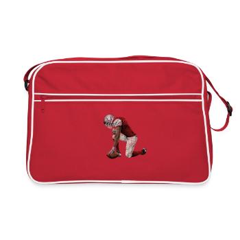 American football - Sac Retro - rouge/blanc - Devant