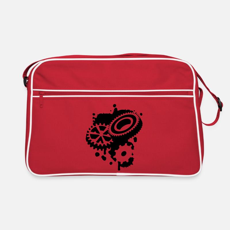 Three gear wheels as a graffiti Retro Bag