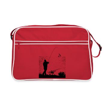 fisher - Sac Retro - rouge/blanc - Devant