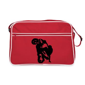 stunt moped - Retro Bag - red/white - Front