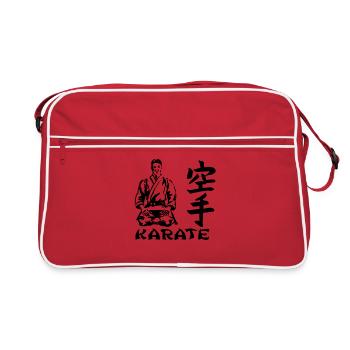 karate - Sac Retro - rouge/blanc - Devant