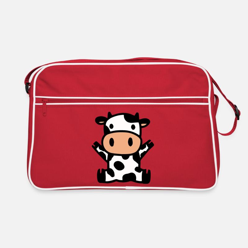 Vache Vaches - Sac Retro - rouge/blanc