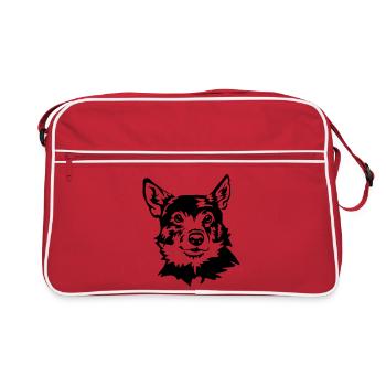 Chien mural suédois - Sac Retro - rouge/blanc - Devant