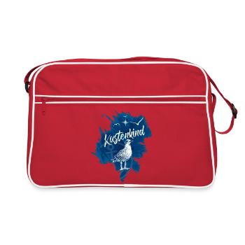 Baltic Sea Love Seagulls Coastal Child - Retro Bag - red/white - Front