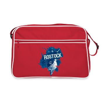Rostock Baltic Seagulls bleu blanc - Sac Retro - rouge/blanc - Devant