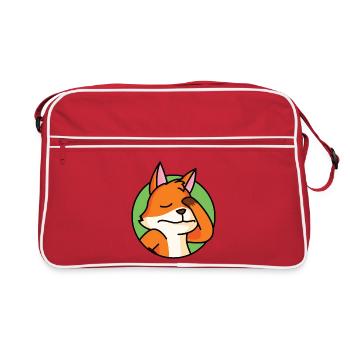 Facepalm Fox - Sac Retro - rouge/blanc - Devant