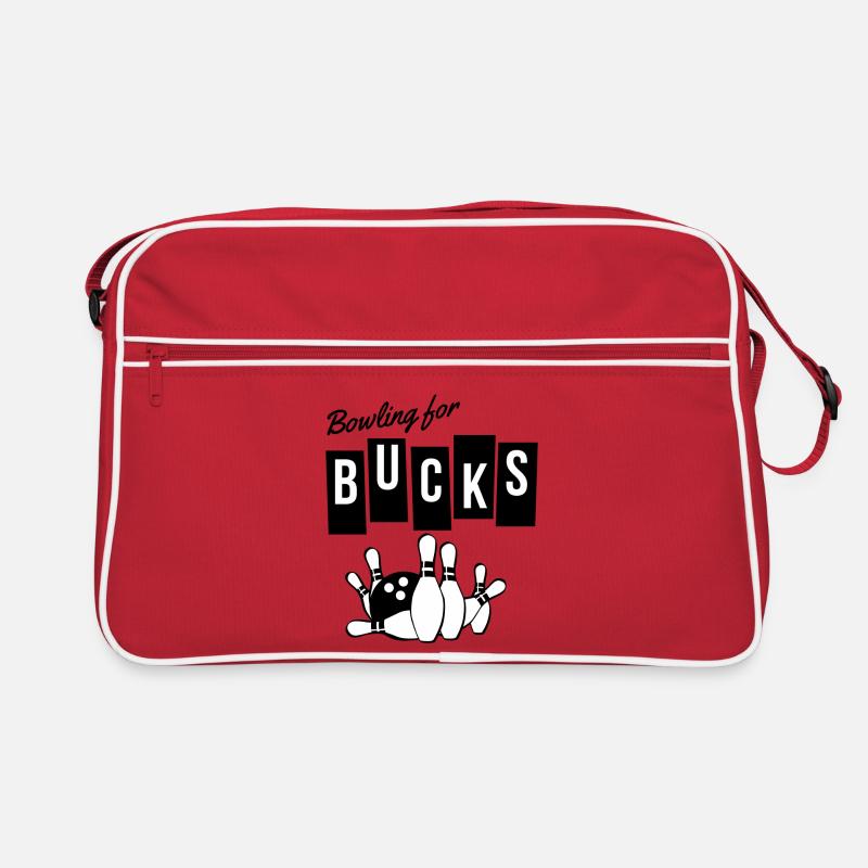 bowling, strike, jouer au bowling Sac Retro