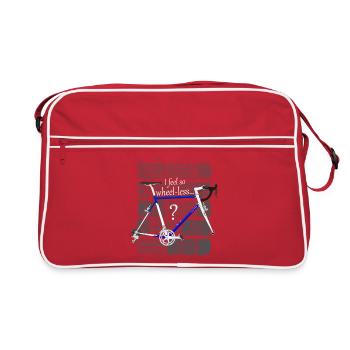 Je me sens tellement sans roues - Sac Retro - rouge/blanc - Devant