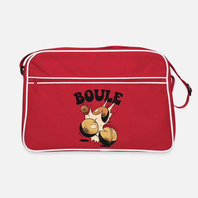 Boules boules boules pour boule pétanque boule - Sac Retro - rouge/blanc