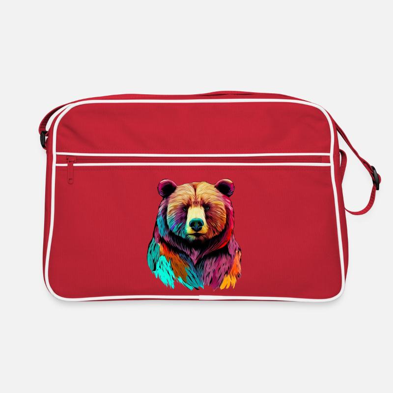 Ours - Sac Retro - rouge/blanc