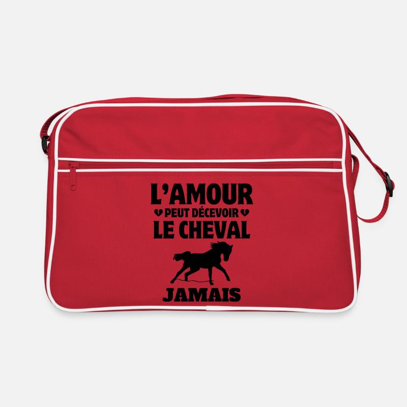 cheval, fan de cheval, cavalier Sac Retro