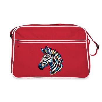 Zebra - Retro Bag - red/white - Front
