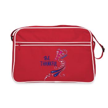 be thankful - Retro Bag - red/white - Front