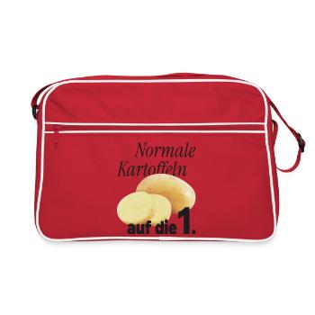 Pommes de terre normales sur le 1. - Sac Retro - rouge/blanc - Devant