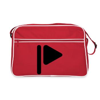 L'icone d'un Touriste au Golf - Sac Retro - rouge/blanc - Devant