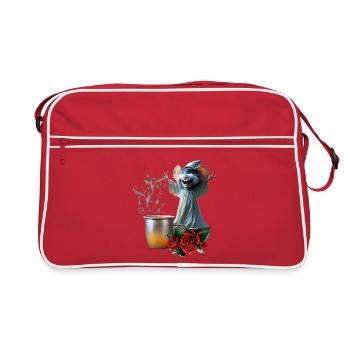Mouse in Nightgown: The Night of Crazy Melodies. - Retro Bag - red/white - Front