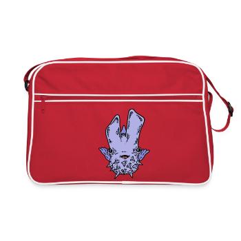 Fascinante pieuvre de lune méduse - Sac Retro - rouge/blanc - Devant