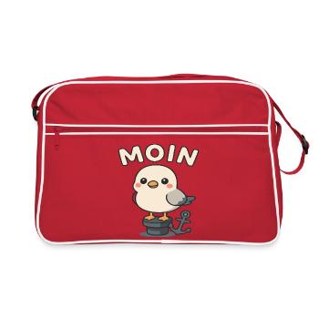 Moin - Seagull Design - Retro Bag - red/white - Front
