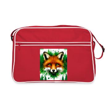 Fuchs - Retro Tasche - Rot/Weiß - Vorne