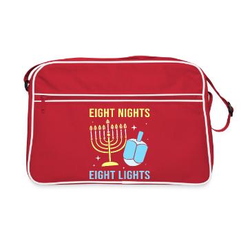 Hanukkah Chanukkah Hanukah - Retro Bag - red/white - Front