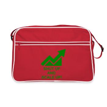 Motivation des entreprises en ligne - Sac Retro - rouge/blanc - Devant
