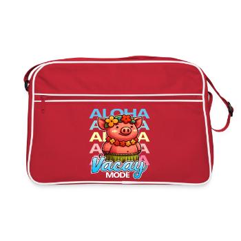 Aloha Vacay Pig - Sac Retro - rouge/blanc - Devant