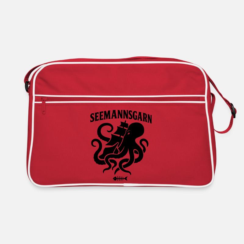 Sailor's yarn sea maritime octopus ship Retro Bag