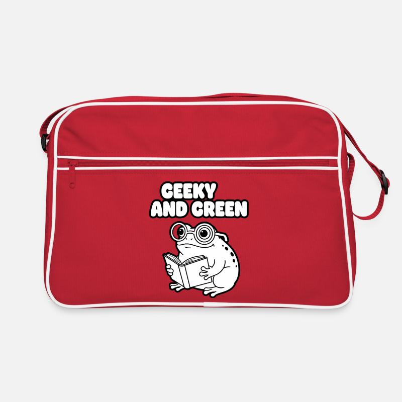 GeekscherFroschLesen Retro Tasche