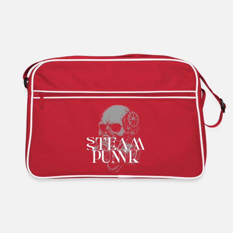 Steampunk Crâne Gearwork Sac Retro
