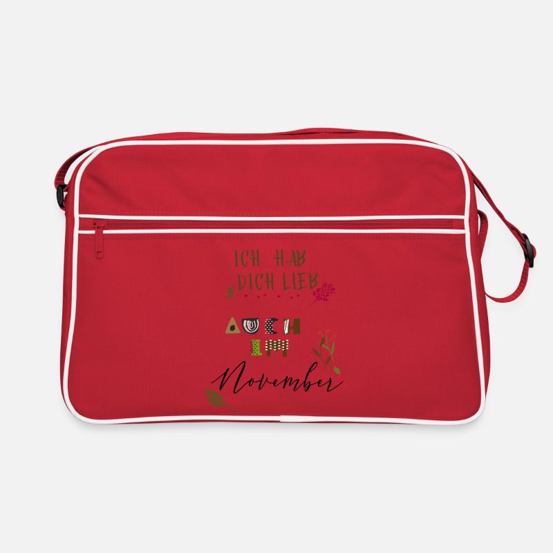 Ich hab dich lieb  Retro Tasche