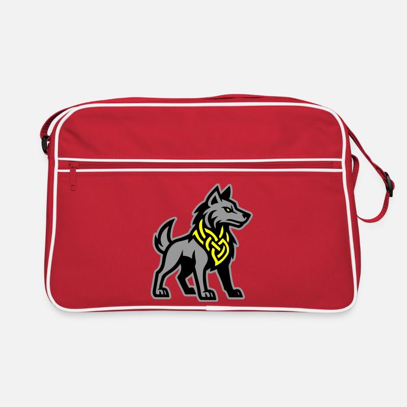 Wolf Wikinger Retro Tasche