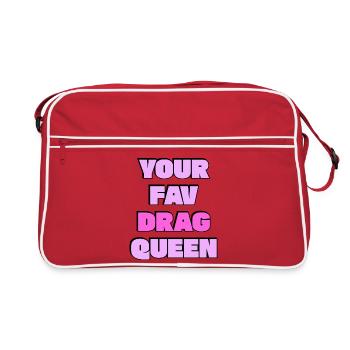 Ta drag queen préférée - Sac Retro - rouge/blanc - Devant