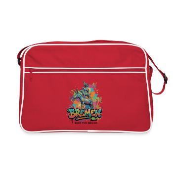 Bremen Town Musicians – Fairy Tales of Bronze - Retro Bag - red/white - Front