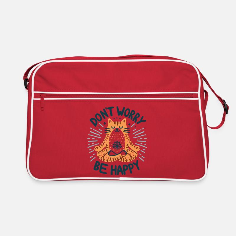 Don't worry be happy, chat relax Retro Bag