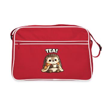 H Hedgehog Tee Time Cozy - Retro Tasche - Rot/Weiß - Vorne