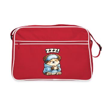 Paw sleeper in pajamas - Retro Bag - red/white - Front