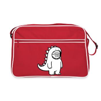 Karnevalmuffel Opa - Sac Retro - rouge/blanc - Devant