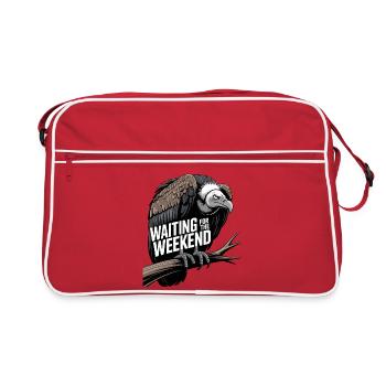 Waiting for the Weekend - Retro Bag - red/white - Front