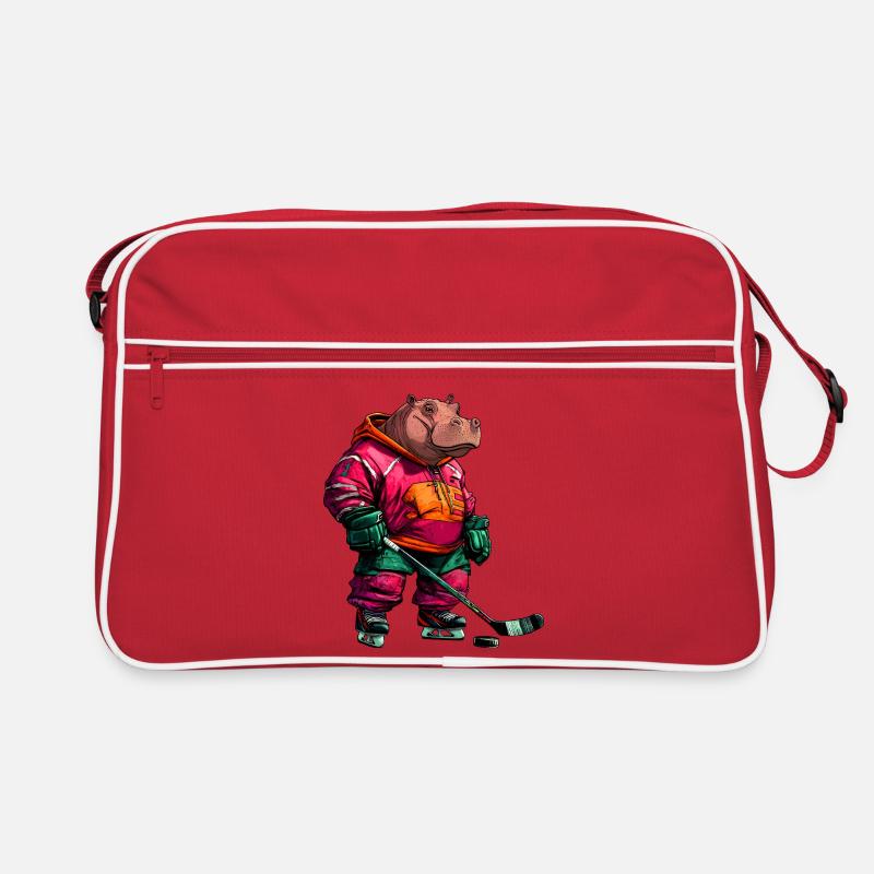 Nilpferde Eishockey Retro Bag