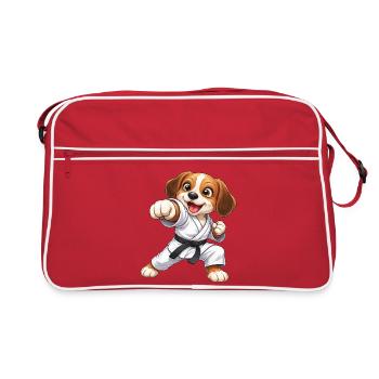 Tradition japonaise des arts martiaux des arts martiaux Beagle - Sac Retro - rouge/blanc - Devant