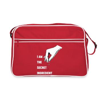 Funny Chef Head Chef Baker Kitchen Chef Uniform Me - Retro Bag - red/white - Front