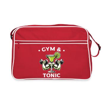 Gym & Tonic : Mixer musclé - Sac Retro - rouge/blanc - Devant