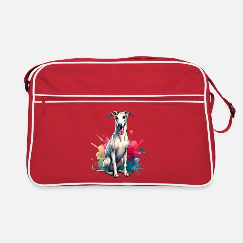 Windhund Geschenk Retro Tasche