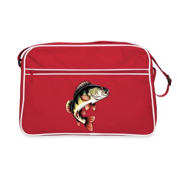 Motif de perche - Sac Retro - rouge/blanc - Devant