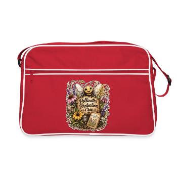 Pollinator Protection Crew - Retro Bag - red/white - Front
