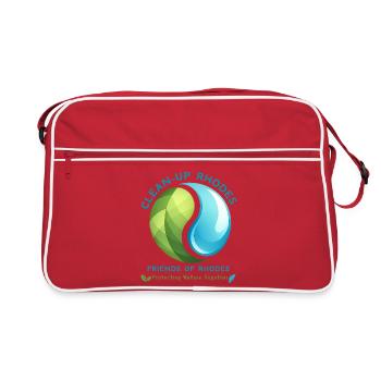 Clean-Up Rhodes Nature Guardians Tee - Retro Bag - red/white - Front