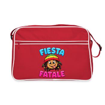 Fiesta Fatale Rasta Cartoon - Sac Retro - rouge/blanc - Devant