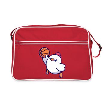 Pop Art des filles du basket-ball - Sac Retro - rouge/blanc - Devant